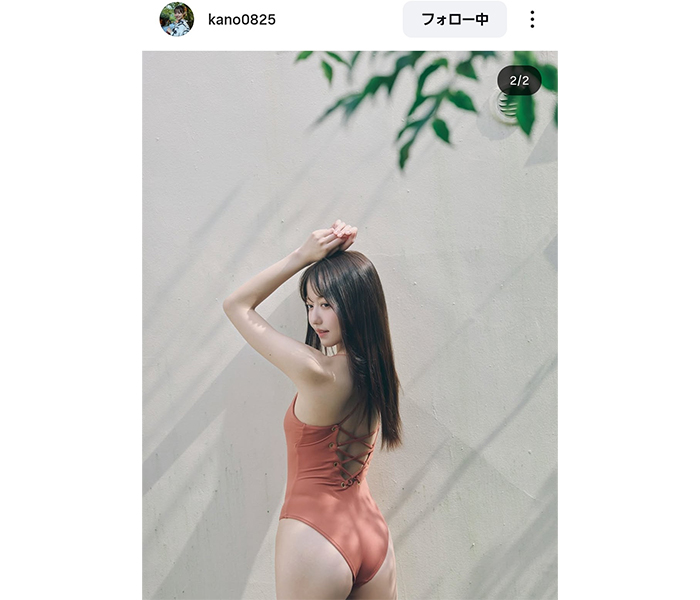 たかはし かの、桃尻あらわな水着姿にファン歓喜の声