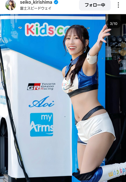 霧島聖子、美肌あらわなコスチューム姿でファン魅了