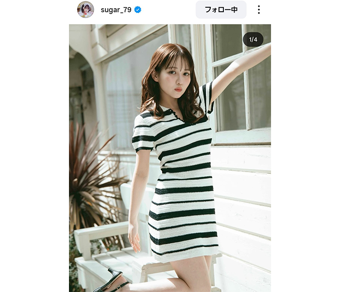 佐藤ノア、曲線美あらわなミニ丈ワンピースでファン魅了