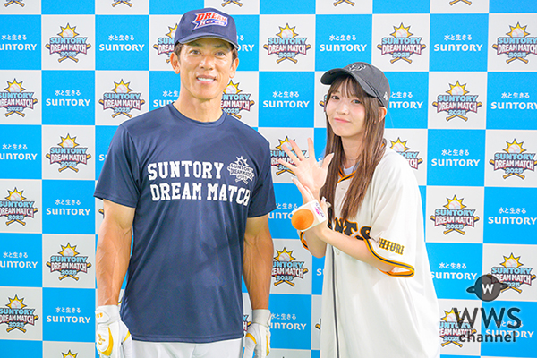 【動画】松井稼頭央氏に黒嵜菜々子（Root mimi）がインタビュー！「久しぶりに先輩方とプレイできるので楽しみ！」＜サントリードリームマッチ2025＞