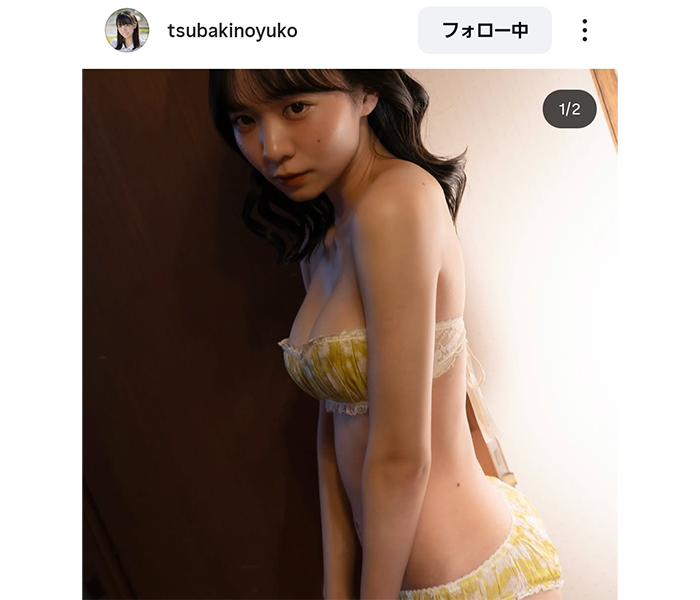 椿野ゆうこ、チューブトップビキニで大人セクシーな姿公開