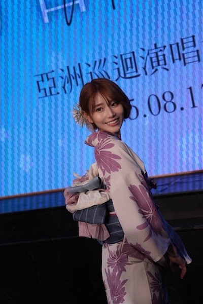 萌名、アジアツアー2025 台湾で最終公演！初披露の白と紫の萌の花が入った浴衣姿で登場し大盛況で幕を閉じる。