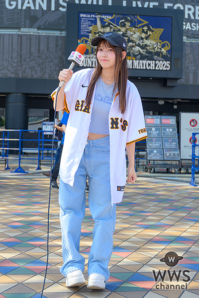 【動画】野球LOVERな黒嵜菜々子（Root mimi）、ジャイアンツユニフォーム姿で『サントリードリームマッチ2025』をレポート！