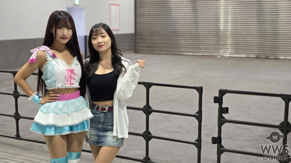 【動画】レースクイーン・藤田芽愛にオートメッセ in 愛知で丸山ナナ子(グランダルメ)がインタビュー！本人プロデュースのミニ丈衣装で登場。