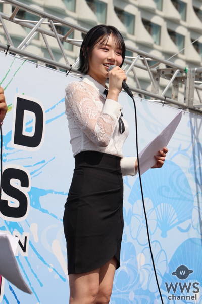 河北彩伽、大型撮影会イベントにMCで登場！トークショーを盛り上げる！