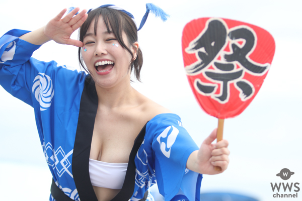 北村海智、お祭りビキニで豊満美ボディあらわに＜TREND GIRLS撮影会2025 大磯ロングビーチ＞