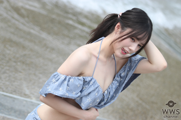 涼森れむ、圧巻の美貌いかしたオフショルダーフリルビキニ姿でファン魅了＜TREND GIRLS撮影会2025 大磯ロングビーチ＞