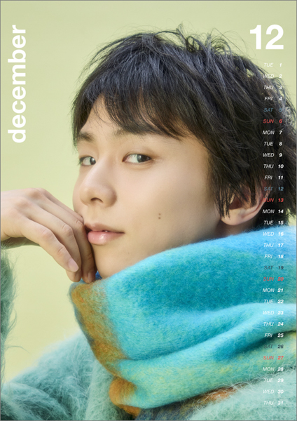 見たことない羽生結弦の凛とした眼差しや柔らかな表情にうっとり・・・「2026年版 羽生結弦 カレンダー」中面デザインを初公開！！
