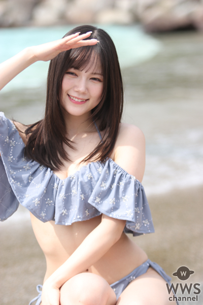 涼森れむ、圧巻の美貌いかしたオフショルダーフリルビキニ姿でファン魅了＜TREND GIRLS撮影会2025 大磯ロングビーチ＞