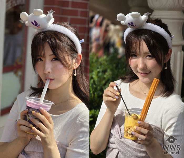 【写真特集】小羽音りん、東京ディズニーランドでハロウィン秋グルメを満喫！
