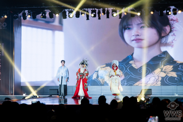 【動画】【FACE of ASIA】日本代表・Kiala、Aoi、朝日茉椰、伝統衣装で登場！着物クリエーターはとり、岩田ペリエ眞知子が優雅にコーディネート。＜Asia Model Festival 2025＞