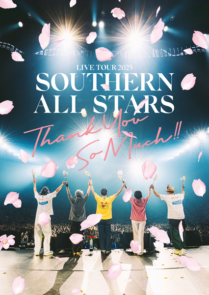 サザンオールスターズ、濃密な3年の集大成！最新ツアー映像作品『LIVE TOUR 2025「THANK YOU SO MUCH!!」』桜舞う作品カバーアートが解禁！