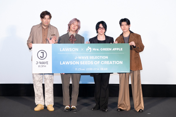 Mrs. GREEN APPLEが登場！『J-WAVE SELECTION LAWSON SEEDS OF CREATION』公開収録イベント開催【オフィシャルレポート】