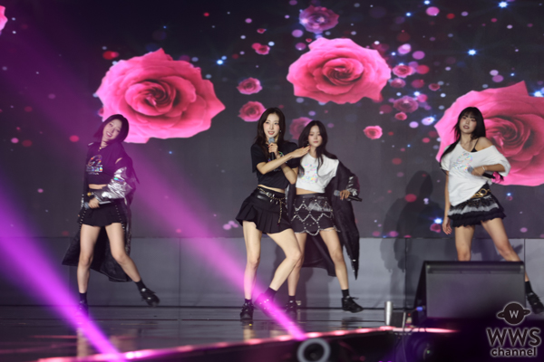 【FACE of ASIA】韓国ガールズグループ・H1-KEY（ハイキー）、黒のミニ丈衣装で美脚あらわなダンスパフォーマンス！ ＜Asia Model Festival 2025＞