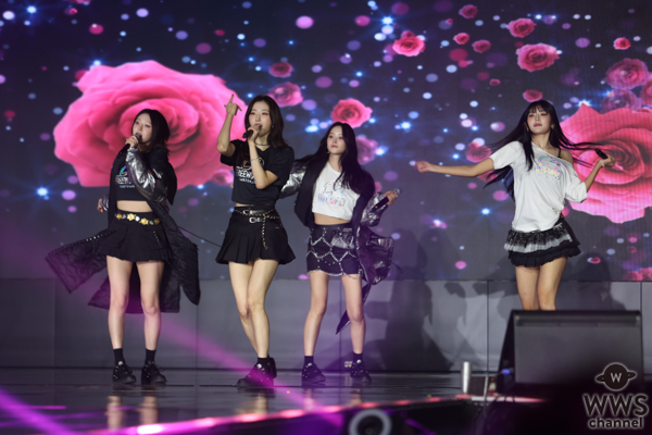 【FACE of ASIA】韓国ガールズグループ・H1-KEY（ハイキー）、黒のミニ丈衣装で美脚あらわなダンスパフォーマンス！ ＜Asia Model Festival 2025＞