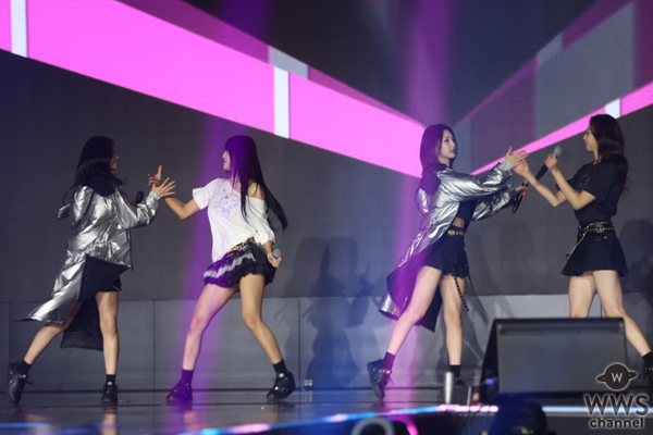 【FACE of ASIA】韓国ガールズグループ・H1-KEY（ハイキー）、黒のミニ丈衣装で美脚あらわなダンスパフォーマンス！ ＜Asia Model Festival 2025＞