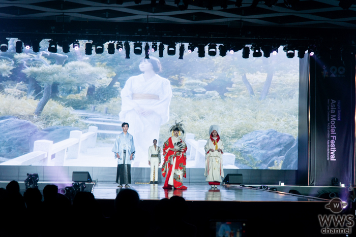 【動画】【FACE of ASIA】日本代表・Kiala、Aoi、朝日茉椰、伝統衣装で登場！着物クリエーターはとり、岩田ペリエ眞知子が優雅にコーディネート。＜Asia Model Festival 2025＞