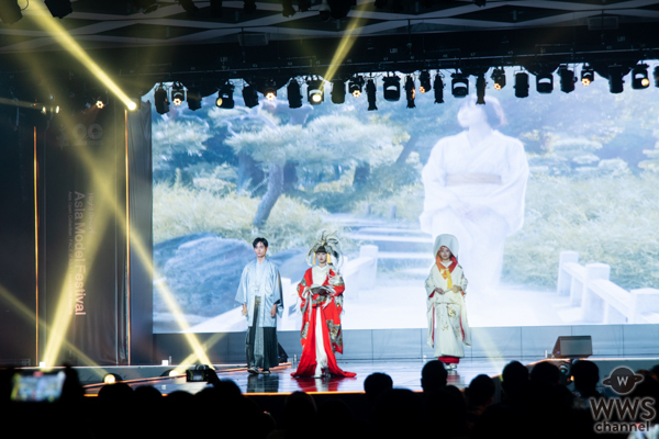 【動画】【FACE of ASIA】日本代表・Kiala、Aoi、朝日茉椰、伝統衣装で登場！着物クリエーターはとり、岩田ペリエ眞知子が優雅にコーディネート。＜Asia Model Festival 2025＞