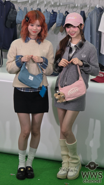 【動画】NiziU・RIKU＆MIIHI、カジュアルなミニスカコーデで登場！韓国⼈気ブランド・EMISの魅力語る