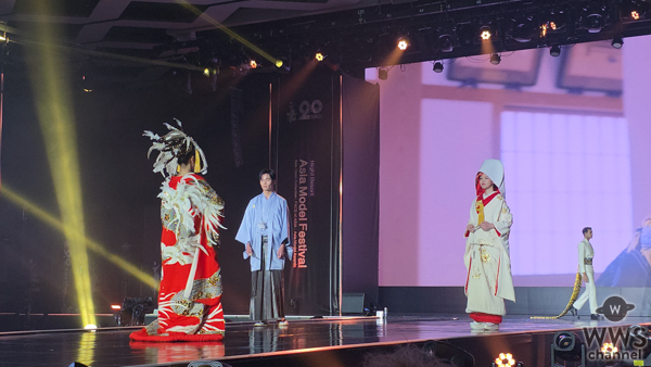 【動画】【FACE of ASIA】日本代表・Kiala、Aoi、朝日茉椰、伝統衣装で登場！着物クリエーターはとり、岩田ペリエ眞知子が優雅にコーディネート。＜Asia Model Festival 2025＞