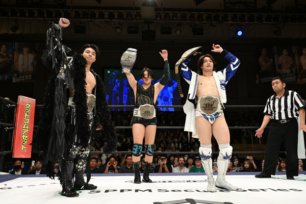 THE RAMPAGE 武知海青、プロレス王鈴木みのるとの対戦を乗り越えて初のKO-D6人タッグ王座死守！