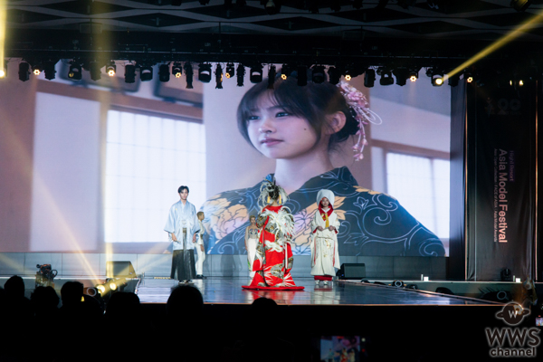 【動画】【FACE of ASIA】日本代表・Kiala、Aoi、朝日茉椰、伝統衣装で登場！着物クリエーターはとり、岩田ペリエ眞知子が優雅にコーディネート。＜Asia Model Festival 2025＞