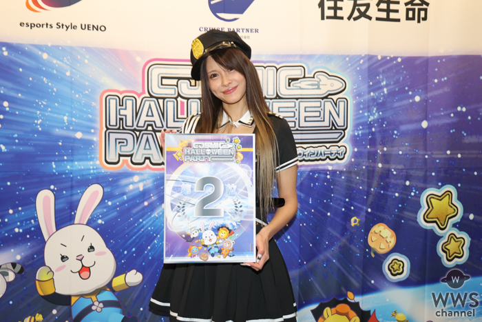 にんぴがクールビューティーなポリス姿で登場！『Cosmic Halloween Party』2位に輝いた感想を語る！