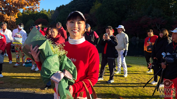 【動画】新井美穂、バースデーコンペ開催で赤と白の派手なミニスカ衣装で登場！ エンター豊田、姜秀一もドラコン対決で盛り上げる。