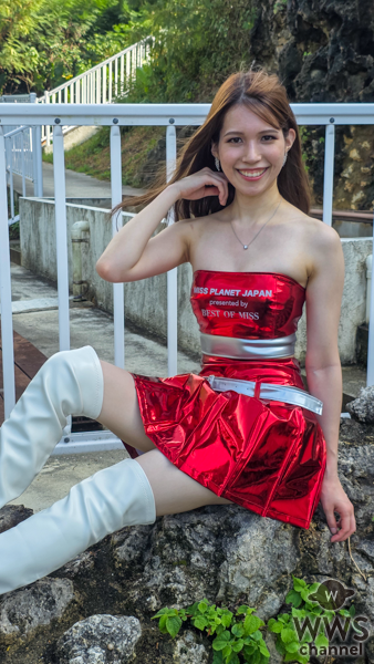 現役看護師・金城真美さん、赤のレースクイーン衣装で美脚披露！ 「幸せになるためには健康が1番大事」＜Miss Planet Japan 2025 沖縄代表＞