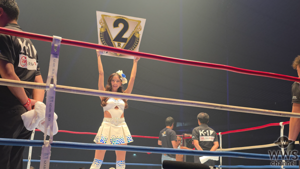 【動画】9等身で奇跡のボディ・斎藤恭代がK-1 スペシャルラウンドガールで登場！＜K-1 WORLD MAX 2025＞