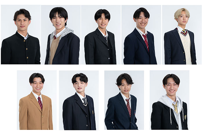超男子高校生オーディション2025ファイナリスト9名が制服衣装で登場！ 〈超十代 -ULTRA TEENS FES-2025@NAGOYA〉