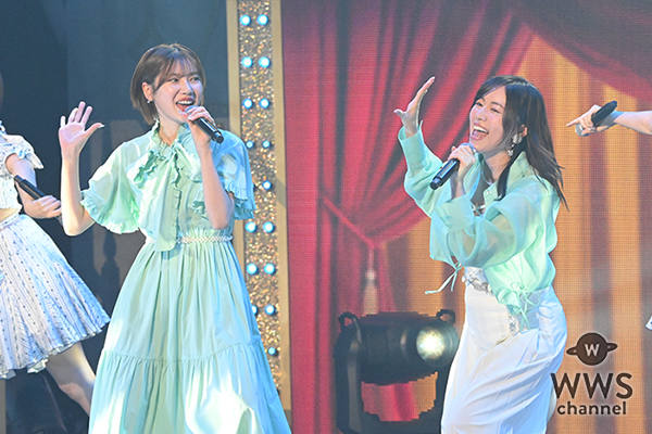 【写真特集】元SKE48・松井珠理奈＆北川綾巴、「パレオはエメラルド」をお揃いのエメラルドグリーン衣装で熱唱！＜AKB48 20th Year Live Tour 2025 in 日本武道館＞