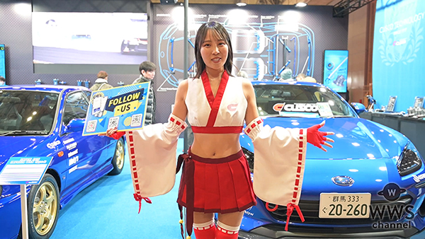 【動画】ミスFLASH2025グランプリ・葵成美、かわいすぎる巫女姿で東京オートサロン2026に登場！今年の目標を漢字1字で表すと「走」＜TOKYO AUTO SALON 2026＞
