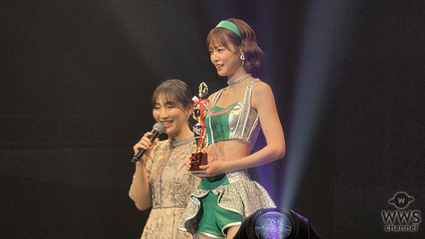 橘香恋、スラリ美太もも披露！グリーンコスチュームで華やかなトロフィーショット公開！