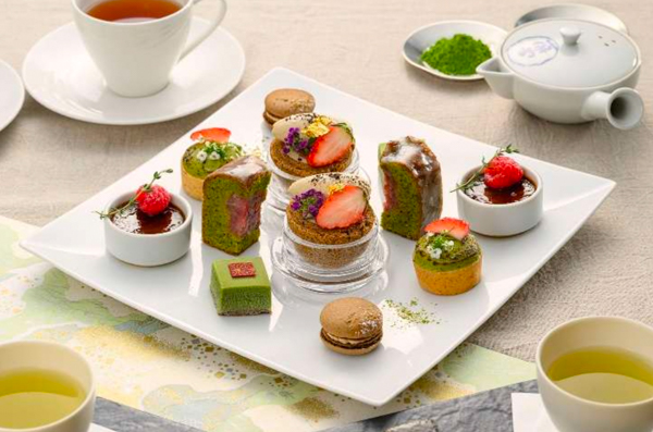 丸ノ内ホテル、春限定の日本茶×苺の贅沢アフタヌーンティー