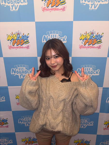 矢野ななか、ノブロックフェス参戦でヤバ女旋風！佐久間Pとニシダとの豪華3ショットに爪痕デカすぎの声