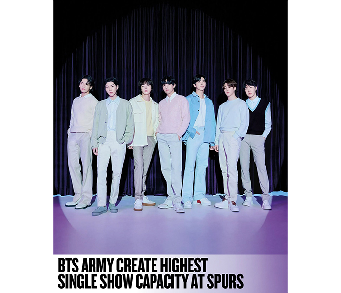 BTS、トッテナム・ホットスパー・スタジアム史上最高の客席占有率を達成
