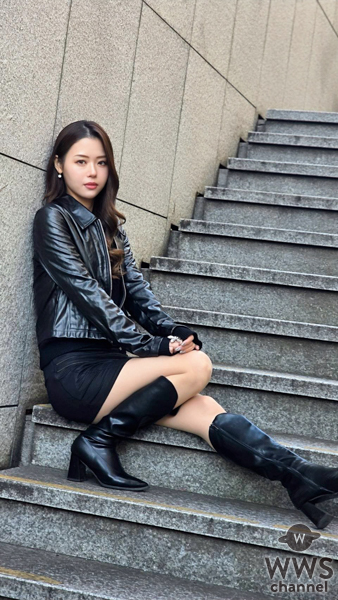 ベスト･オブ･ミス長野2025グランプリ・JURA、 クールなブラックコーデで美ボディ魅せる！ 「大切なのは、今の自分を受け止めながら少しずつ前に進むこと」