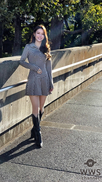 ベスト･オブ･ミス長野2025グランプリ・JURA、 クールなブラックコーデで美ボディ魅せる！ 「大切なのは、今の自分を受け止めながら少しずつ前に進むこと」