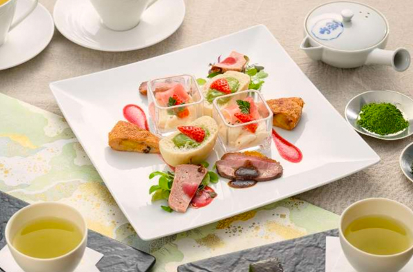 丸ノ内ホテル、春限定の日本茶×苺の贅沢アフタヌーンティー
