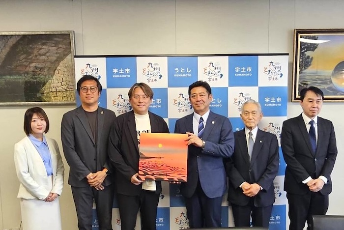 SHINGIIIIII氏が宇土市を表敬訪問　就任2日目の光井市長と新たな地域創生へ
