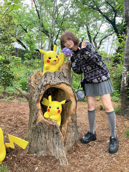 桃月なしこのポケパーク訪問とセーターの魅力
