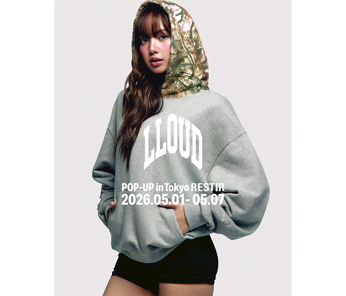 BLACKPINK・LISAが手掛けるLLOUD、東京・六本木で期間限定ポップアップ開催中