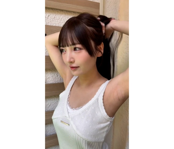 由良ゆら、ゆらゆらポニーテールを作る姿が超キュート!