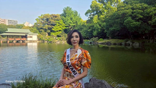 2026ミスユニバースジャパン・宮崎代表　酒井純子さん、ドレス衣装で思いを語る