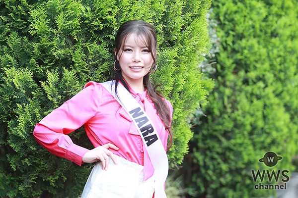 【動画】奈良県代表・三好芽生さんが清楚感溢れるピンクシャツコーデで登場！ ＜2026ミスプラネットジャパンファイナリスト＞1
