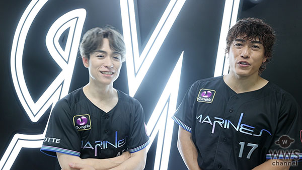 【動画】EXILE B HAPPY・TETSUYA、中務裕太、ZOZOマリンスタジアムに登場でセレモ二アルピッチを終えて語る！８月有明で開催されるライブへの意気込みも・・・