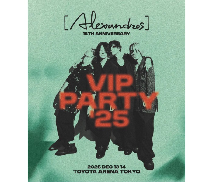 Alexandros]、15周年記念ライブ映像作品発売！原宿で期間限定POP UP